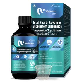 Total Health Advanced Supplement Suspension for Dogs and Cats Natural Wellness Support Pet Health Boost Liquid Formula