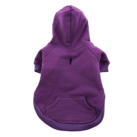 Flex-Fit Dog Hoodie (Color: purple, size: large)